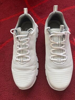 Skechers Men's All-White Knit Slip-On Sneakers
